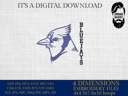 Machine Embroidery files, bluejay, PES, dst, xxx, hus & more