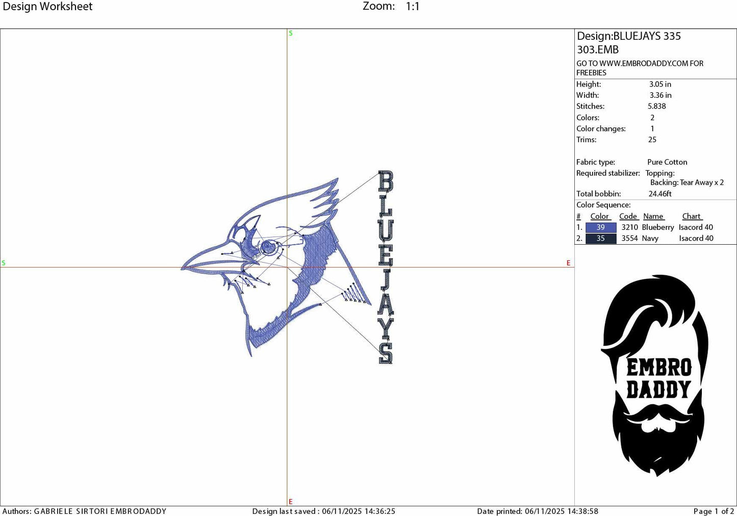 Machine Embroidery files, bluejay, PES, dst, xxx, hus & more