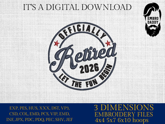 Machine Embroidery files, officially Retired 2026 , PES, DST, xxx, hus & more