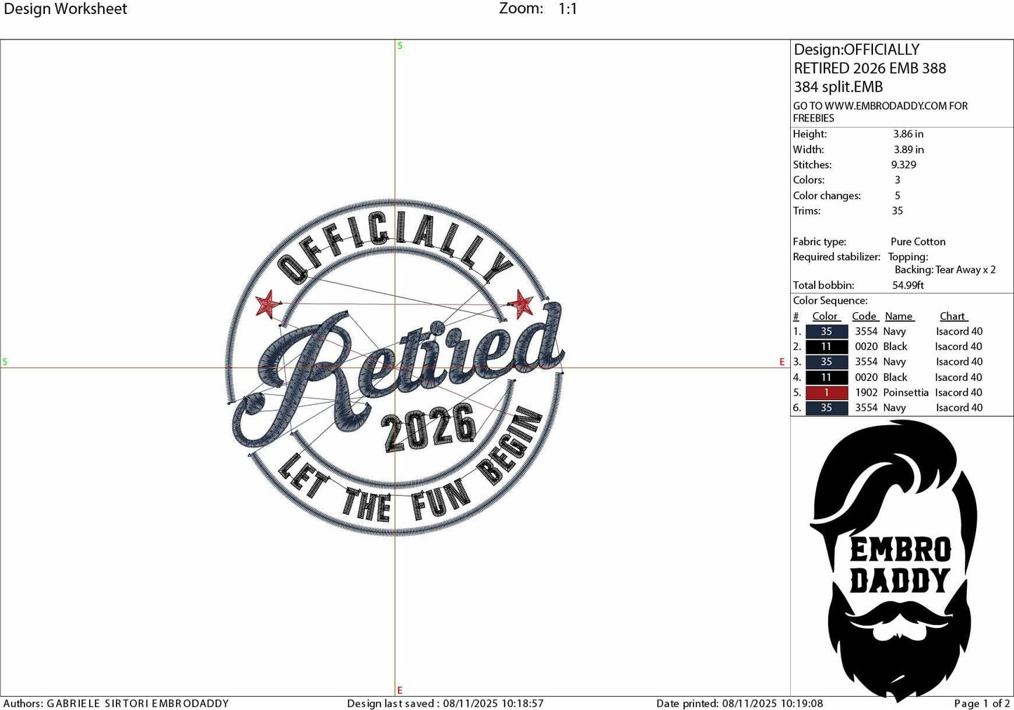 Machine Embroidery files, officially Retired 2026 , PES, DST, xxx, hus & more