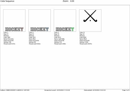 Machine Embroidery files, applique', Field Hockey Sticks, Ball Split, Players, sport, PES, xxx, hus & more