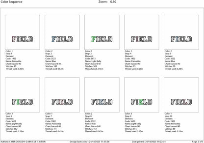 Machine Embroidery files, applique', Field Hockey Sticks, Ball Split, Players, sport, PES, xxx, hus & more