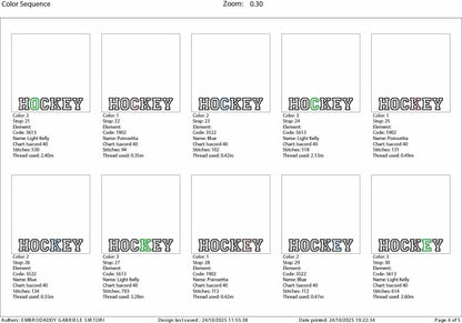 Machine Embroidery files, applique', Field Hockey Sticks, Ball Split, Players, sport, PES, xxx, hus & more