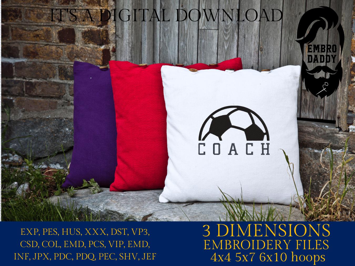 Machine Embroidery files, coach, soccer, sport, PES, xxx, hus & more, fan embroidery files