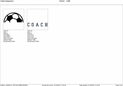 Machine Embroidery files, coach, soccer, sport, PES, xxx, hus & more, fan embroidery files