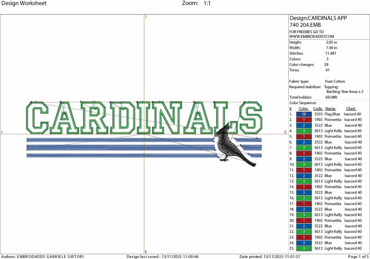 Machine Embroidery files, Cardinals appliqué, sport, PES, xxx, hus & more, fan embroidery files