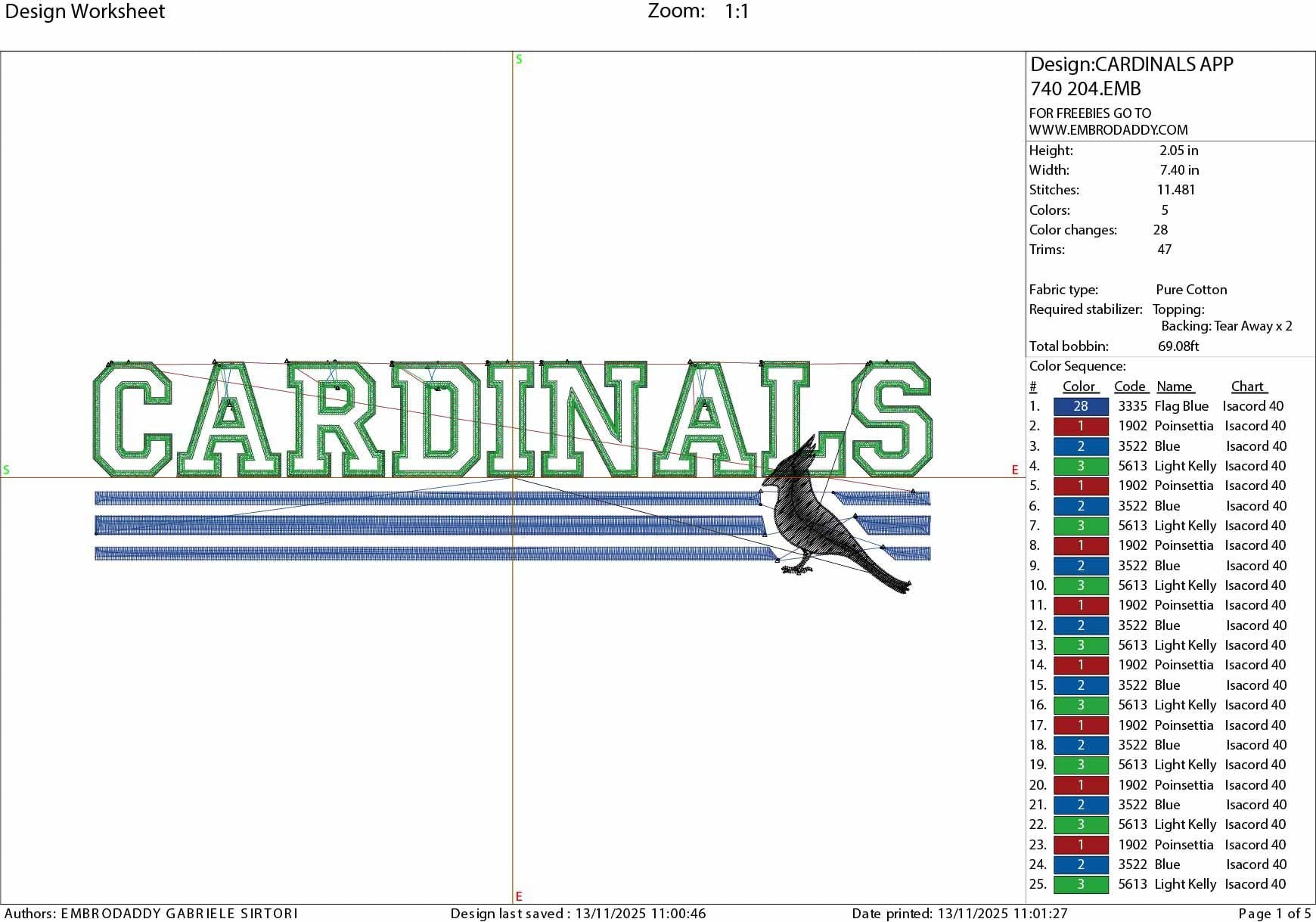 Machine Embroidery files, Cardinals appliqué, sport, PES, xxx, hus & more, fan embroidery files