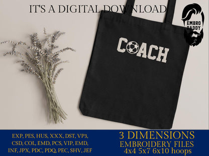 Machine Embroidery files, coach, soccer, sport, PES, xxx, hus & more, fan embroidery files