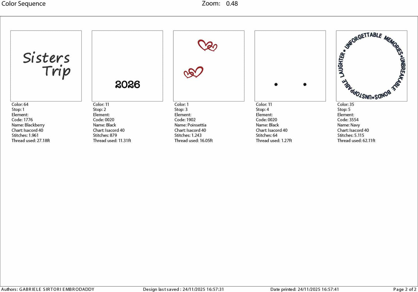 Machine Embroidery files, Sisters trip 2026, PES, xxx, hus & more