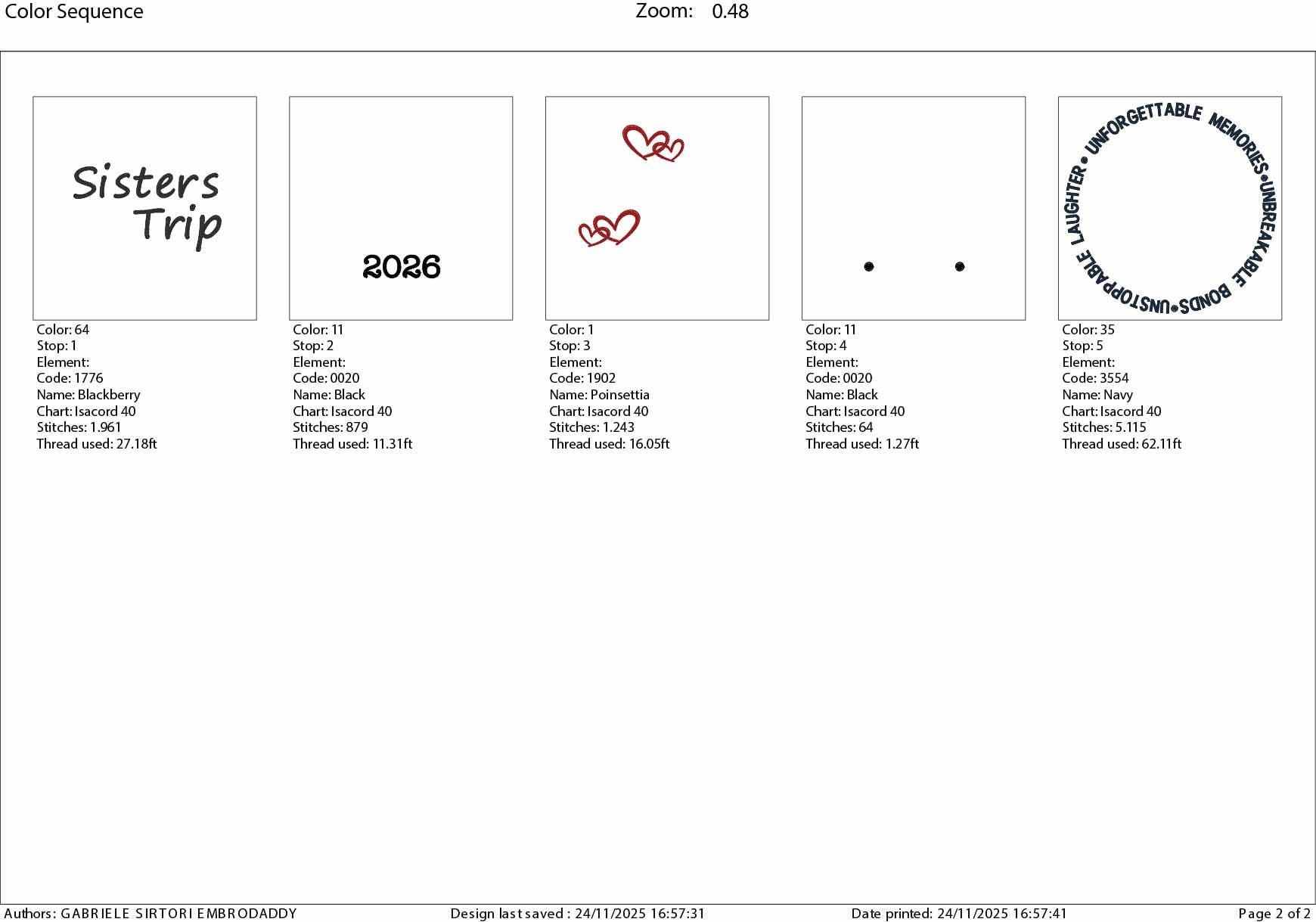 Machine Embroidery files, Sisters trip 2026, PES, xxx, hus & more