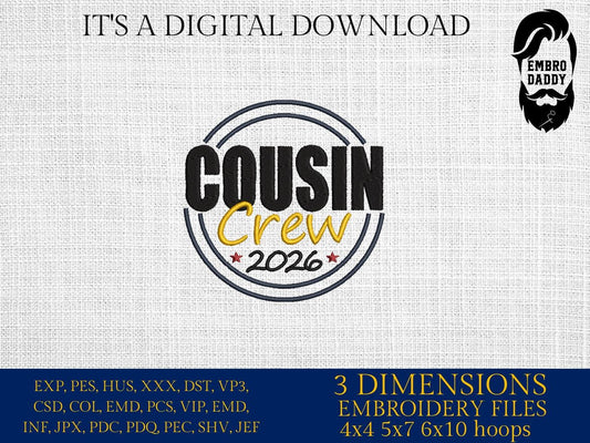 Machine Embroidery files, Cousin 2026, PES, xxx, hus & more, embroidery files