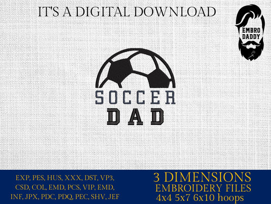 Machine Embroidery files, soccer dad, sport, PES, xxx, hus & more, fan embroidery files
