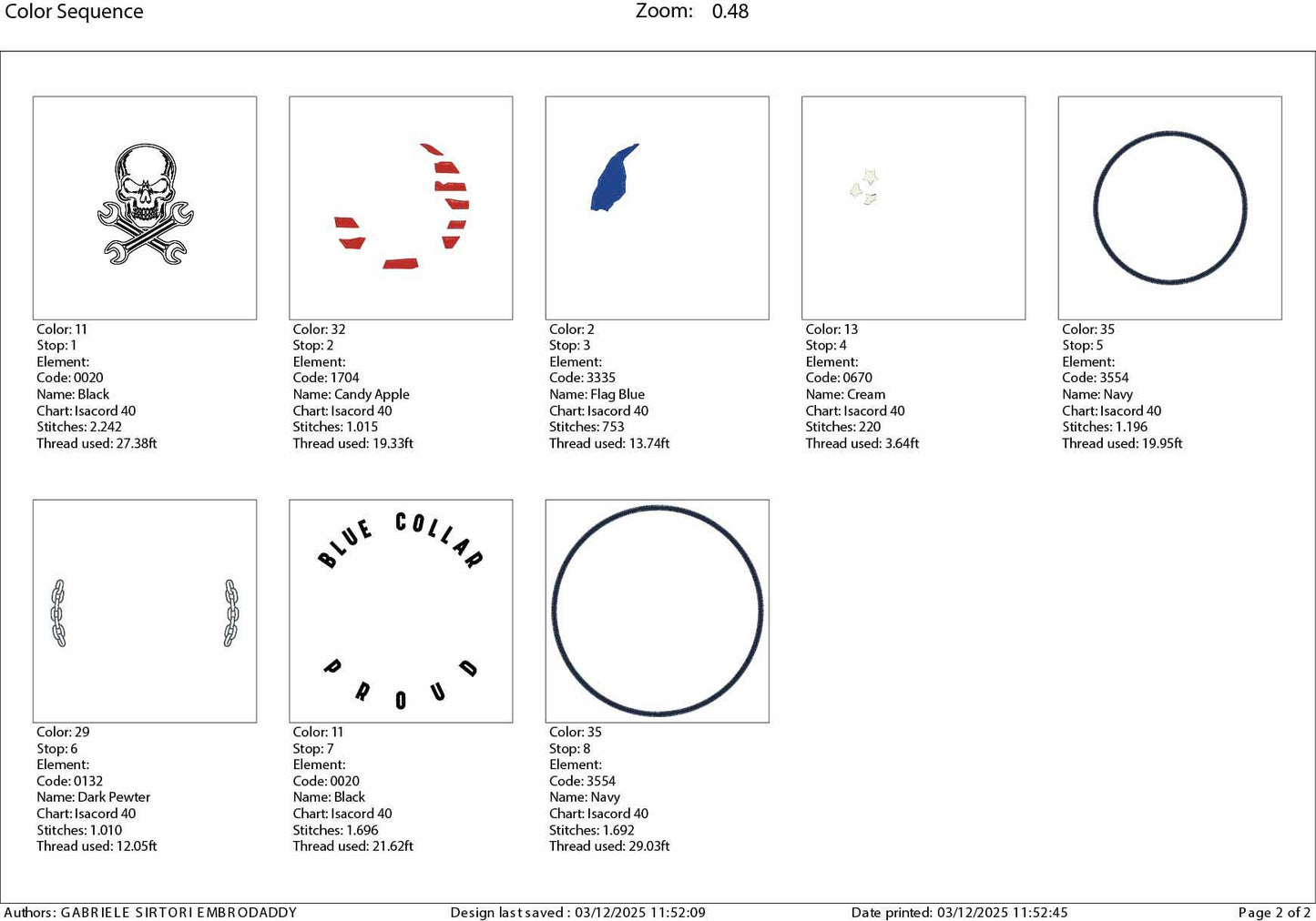 Machine Embroidery files, Proud Blue Collar, Patriotic, Skull, USA Flag, Mechanic, American, Biker, Working, Labor, PES, DST, hus and more