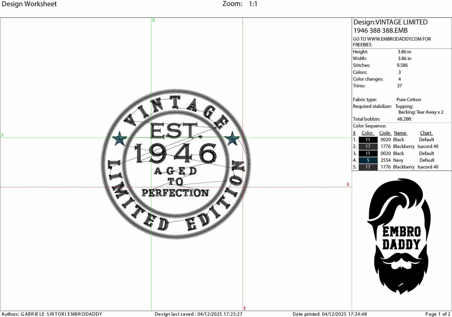 Machine Embroidery files, Vintage 1946 aged to perfection pes, birthday funny embroidery files, gift idea PES, xxx, hus & more