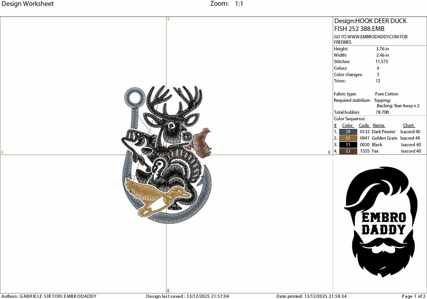 Machine Embroidery files, Hunting, Deer Duck Bird Pheasant Fishing Hook Hunter Outdoor Sportsman, PES, DST, xxx, hus & more,