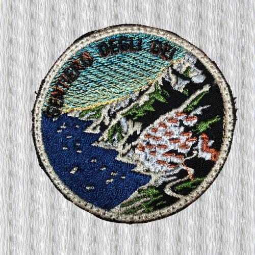Path of the Gods Patch – Sentiero degli Dei Amalfi Coast Hiking Trail Embroidered Badge, 7,2 cm x 7,2 cm