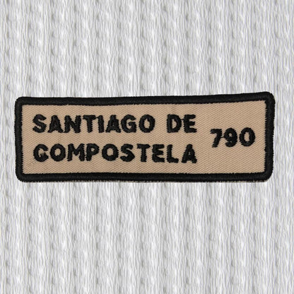 Camino de Santiago Patch Set – Santiago de Compostela 780 & St. Jean Pied de Port Embroidered Pilgrim Badges, Way of Saint James