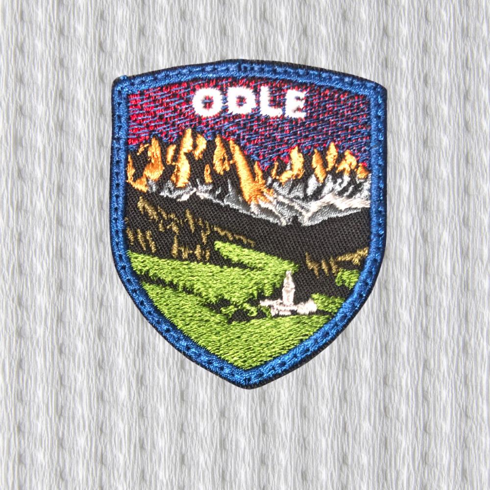 Toppa Ricamata “Odle” – Patch Dolomiti, Emblema Montagna, Souvenir Italia, Applicazione Termoadesiva per Zaini e Giacche