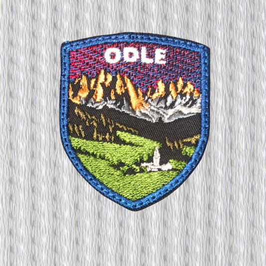 Toppa Ricamata “Odle” – Patch Dolomiti, Emblema Montagna, Souvenir Italia, Applicazione Termoadesiva per Zaini e Giacche