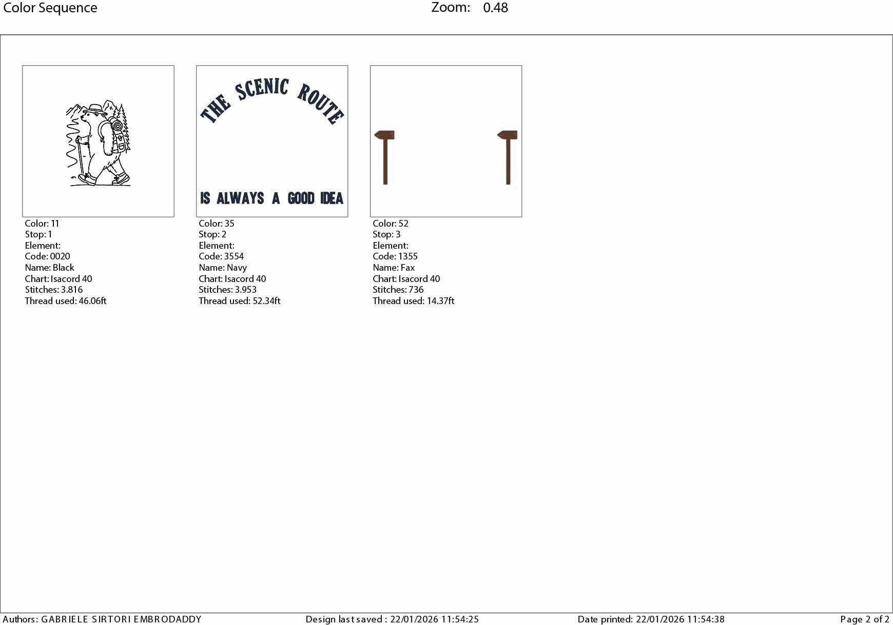 Machine Embroidery files, The Scenic Route Is Always A Good Idea, Outdoors, Hiking Bear, Nature, PES, xxx, hus & more
