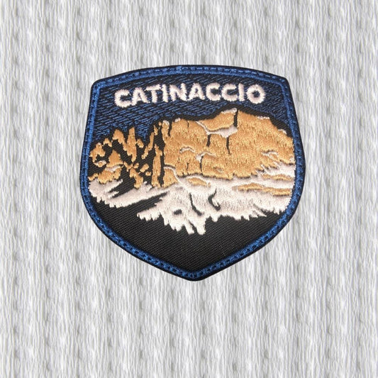 Catinaccio Dolomites Embroidered Patch – Rosengarten Mountain Alpine Badge – Hiking Outdoor Patch