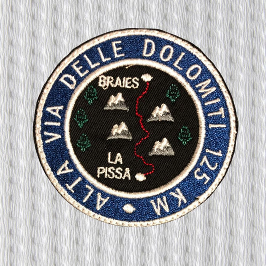 Alta Via delle Dolomiti Patch – Braies to La Pissa | Embroidered Hiking Patch