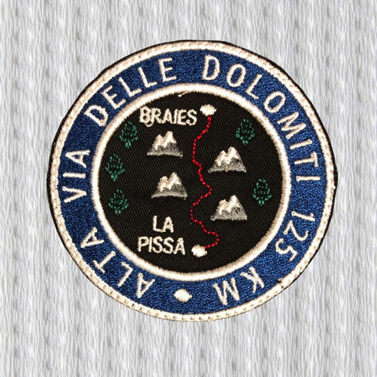 Alta Via delle Dolomiti Patch – Braies to La Pissa | Embroidered Hiking Patch