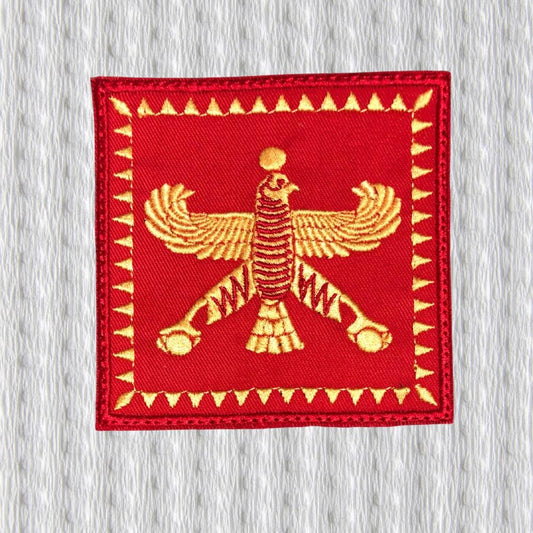 Achaemenid Standard Embroidered Patch – Ancient Persian Imperial Emblem – Royal Eagle Symbol – Historical Patch - Cyrus the great