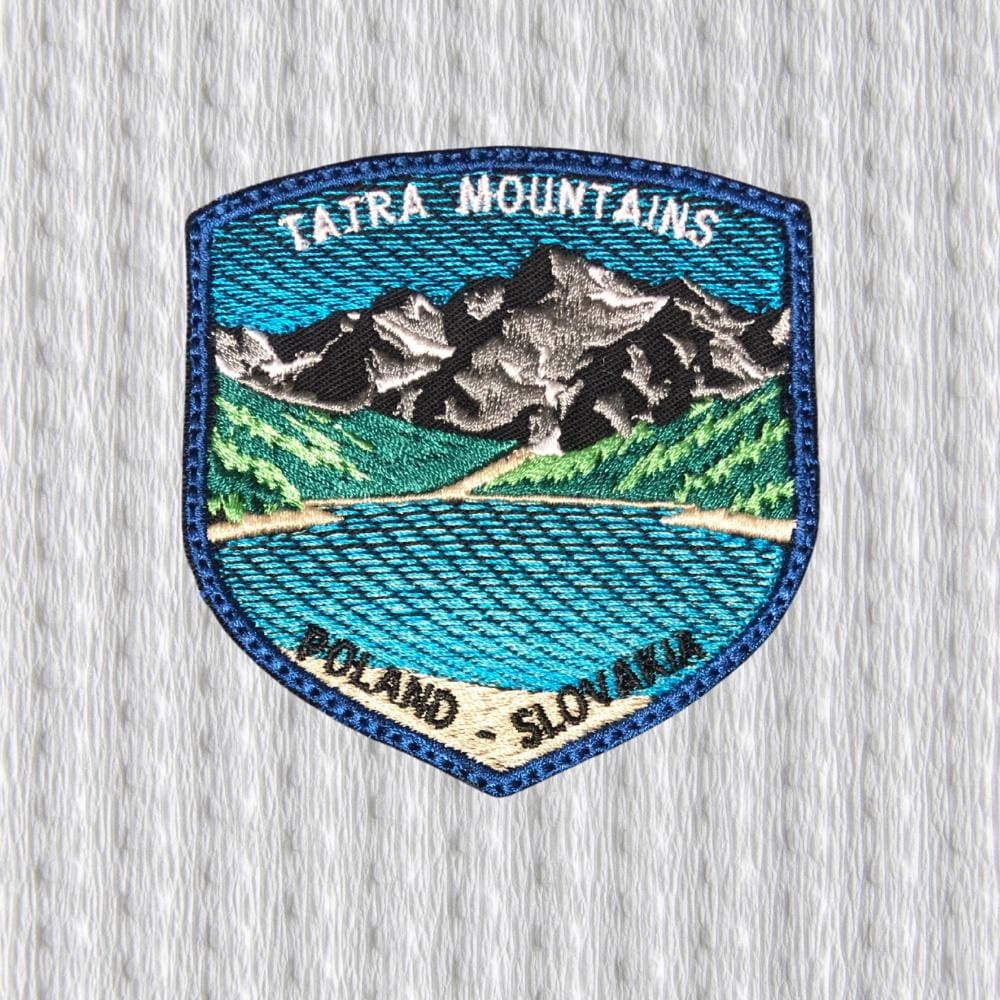Tatra Mountains Alpine Lake Patch – Poland Slovakia Travel Embroidered Patch – Mountain Landscape Badge - Morskie Oko