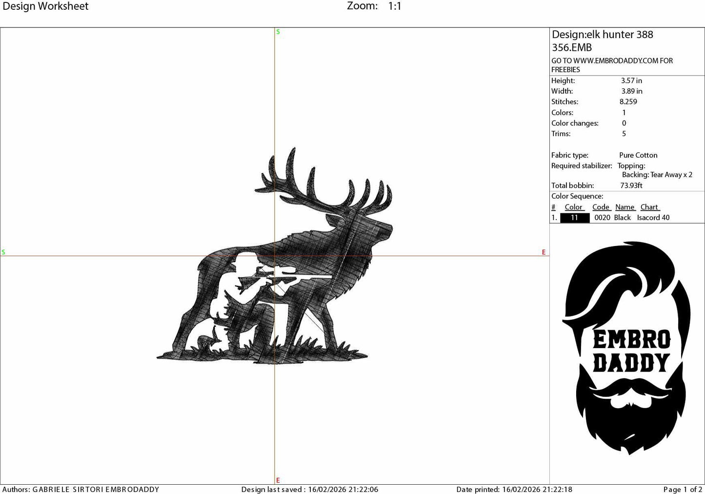 Machine Embroidery files, elk, hunter, PES, DST, xxx, hus and more