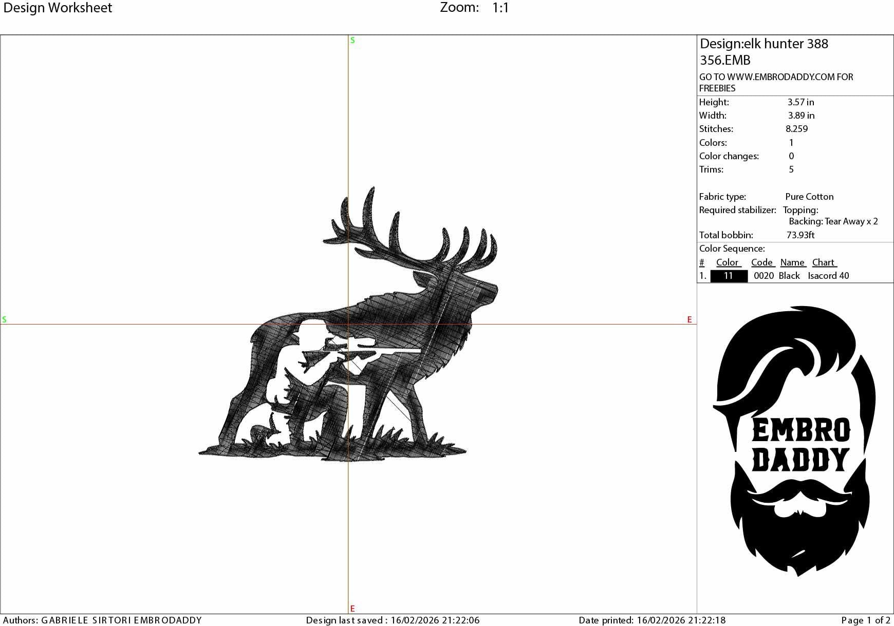Machine Embroidery files, elk, hunter, PES, DST, xxx, hus and more