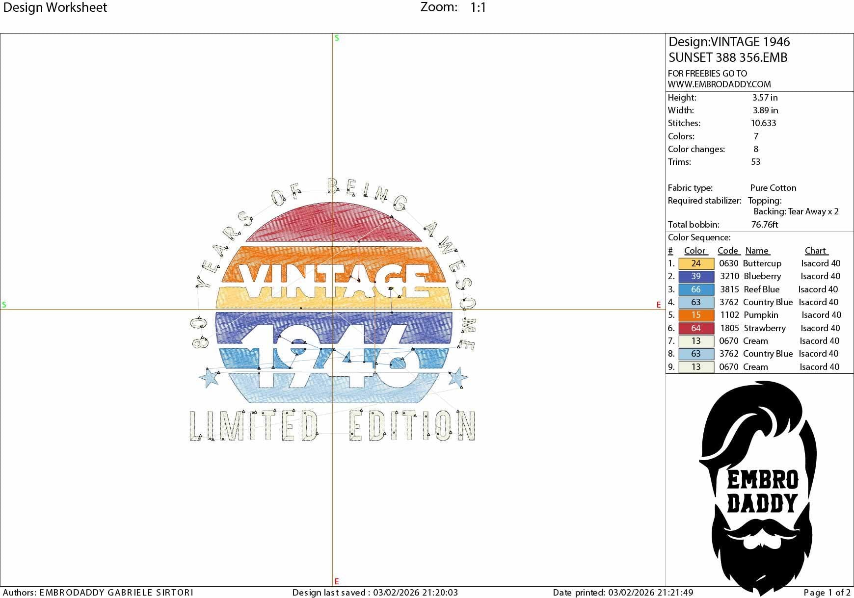 Machine Embroidery files, 1946, 80 year of being awesome, limited edition, birthday funny, PES, xxx, hus & more