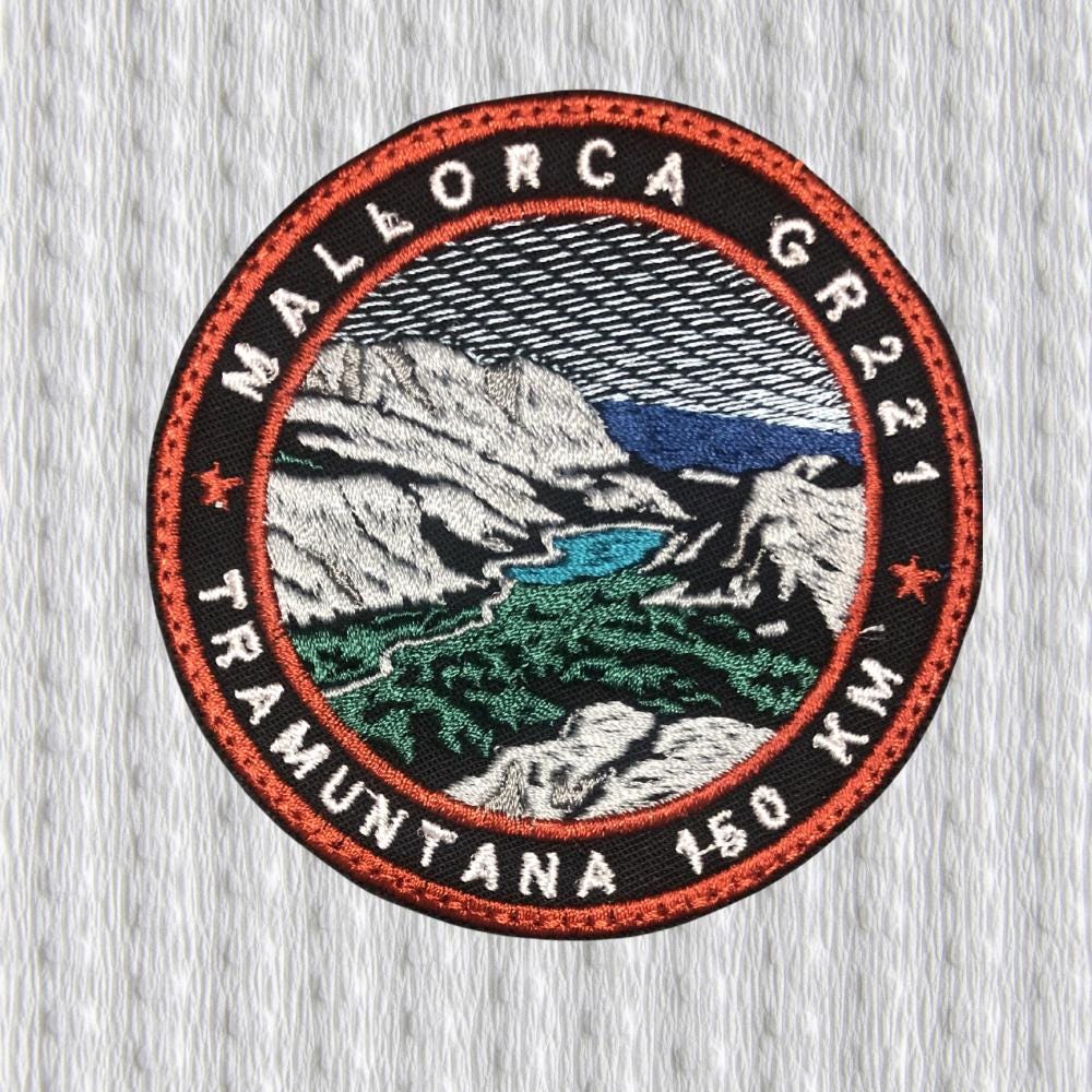 GR221 Mallorca Patch – Serra de Tramuntana Hiking Trail – Spain Trekking Badge – 150 km Ruta de Pedra en Sec
