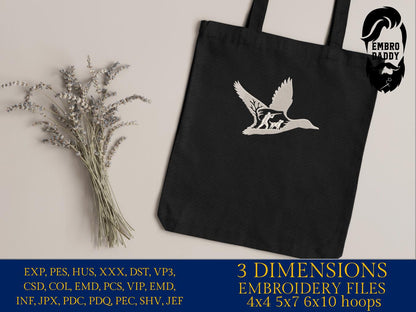 Machine Embroidery files, Duck Hunting, bloodhound, Hunting Season, PES, xxx, hus, dst & more