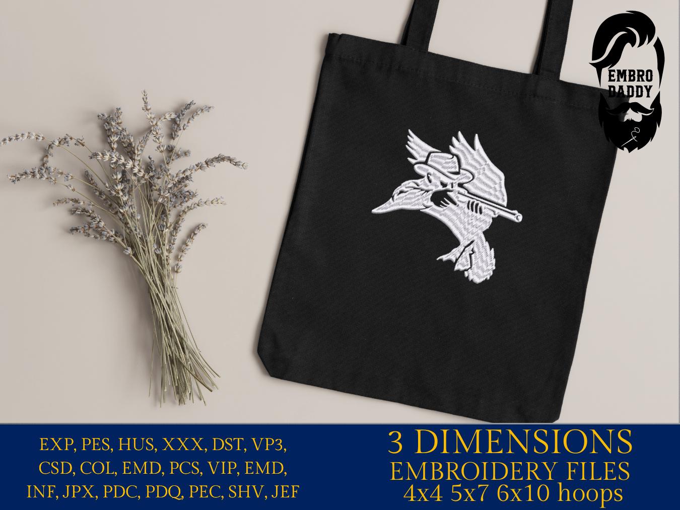 Machine Embroidery files, Duck Hunting, Hunting Season, PES, xxx, hus, dst & more