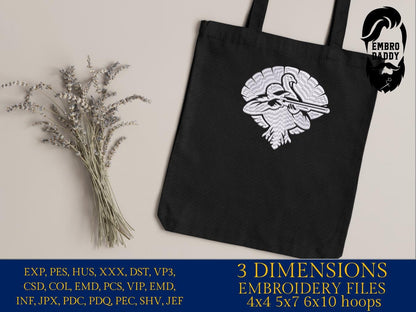 Machine Embroidery files, Turkey hunter, PES, DST, xxx, hus and more