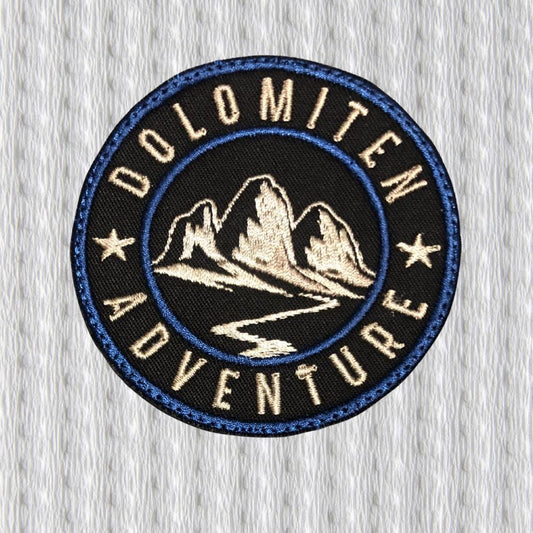 Dolomites Patch – Dolomiten Adventure Embroidered Badge – Alpine Hiking Souvenir – Südtirol Mountain Patch