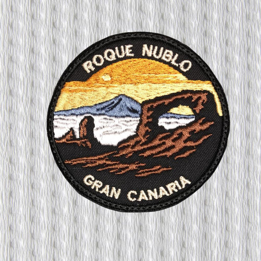 Roque Nublo Patch – Gran Canaria Canary Islands Embroidered Patch – Spain Hiking Patch – Canary Islands Souvenir – Travel Badge