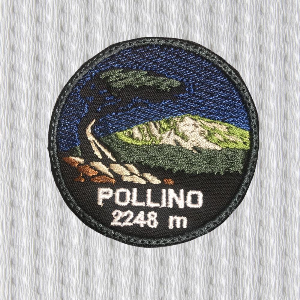 Monte Pollino Patch 2248 m – Italy Hiking Badge – Embroidered Patch – Mountain Summit Souvenir