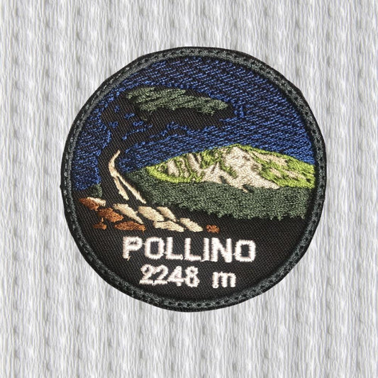 Monte Pollino Patch 2248 m – Italy Hiking Badge – Embroidered Patch – Mountain Summit Souvenir