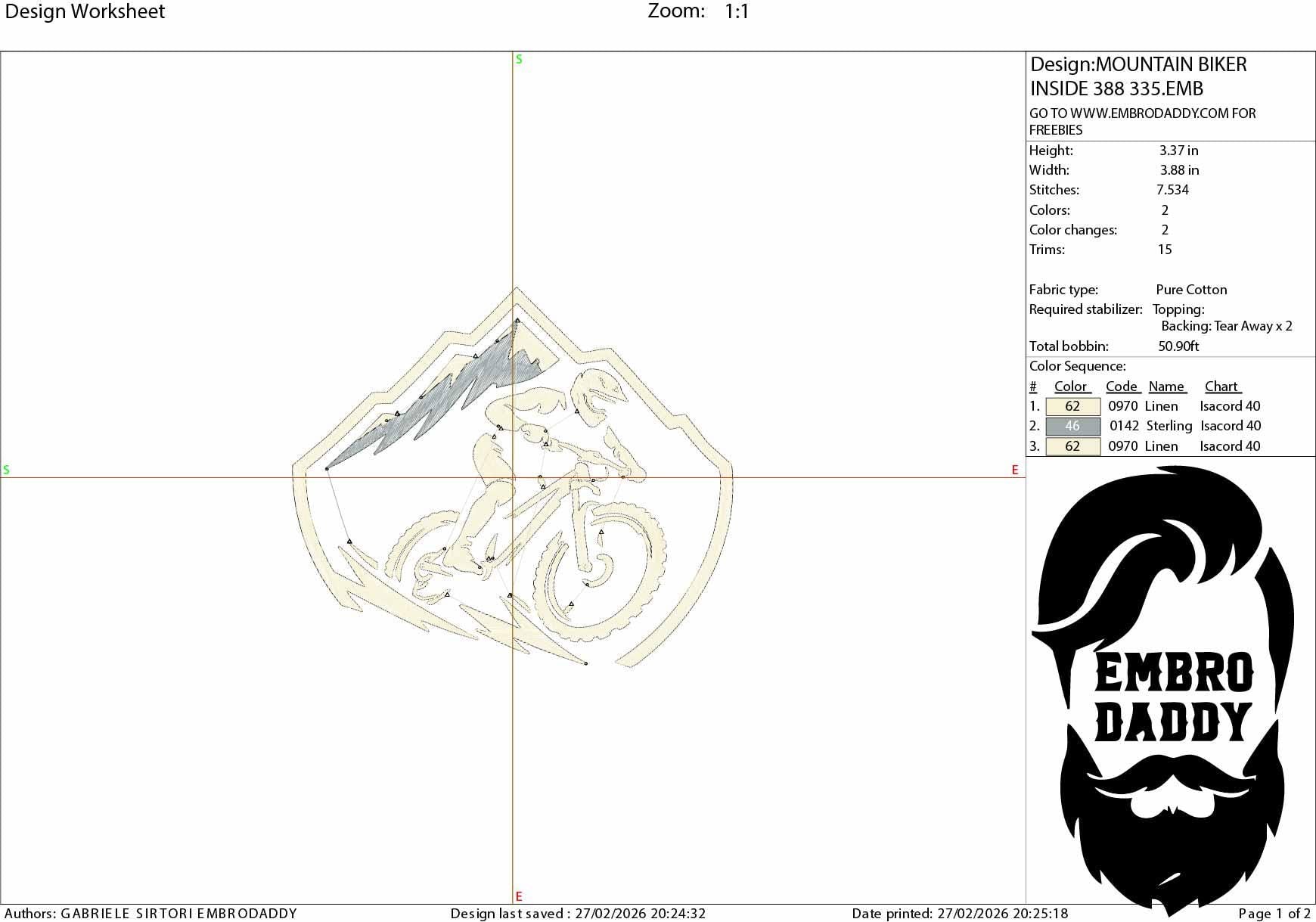 Machine Embroidery files, mountain bike, mtb, biker, cycling, mountain bike, downhill, PES, xxx, hus & more