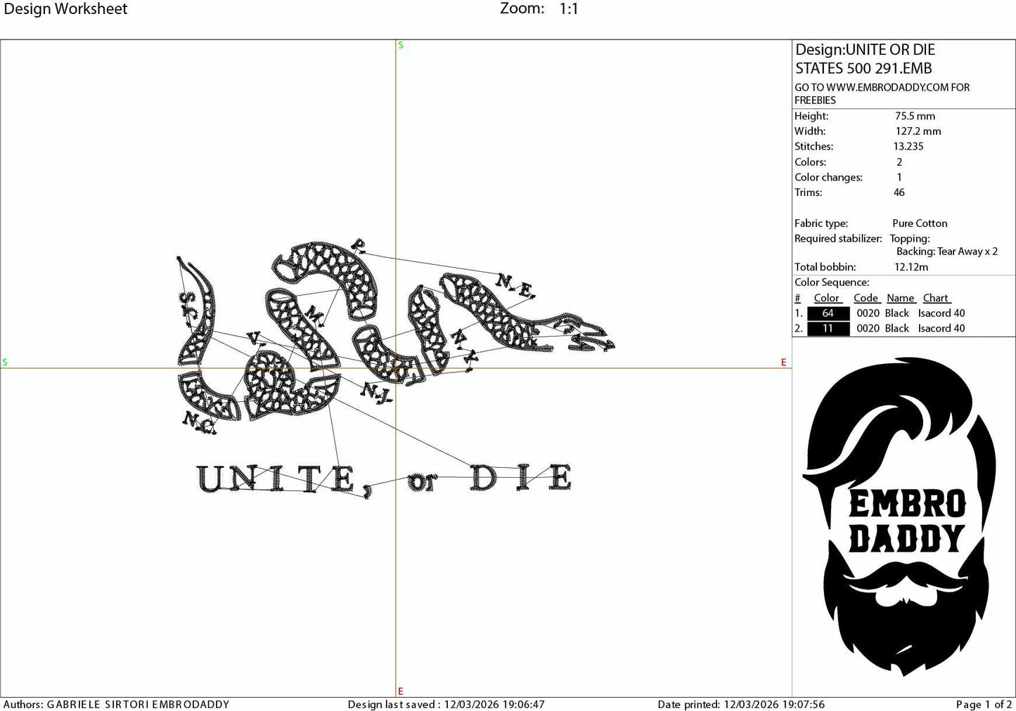 Machine Embroidery files, United or die, 1776, 250th adniversary, PES, xxx, dst, hus & more