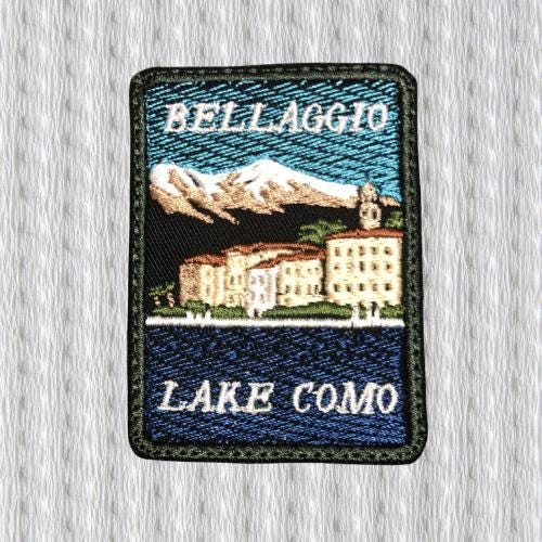 Bellagio Lake Como Patch – Italy Embroidered Patch – Italian Travel Souvenir – Lake Como Badge – Iron On Sew On Patch
