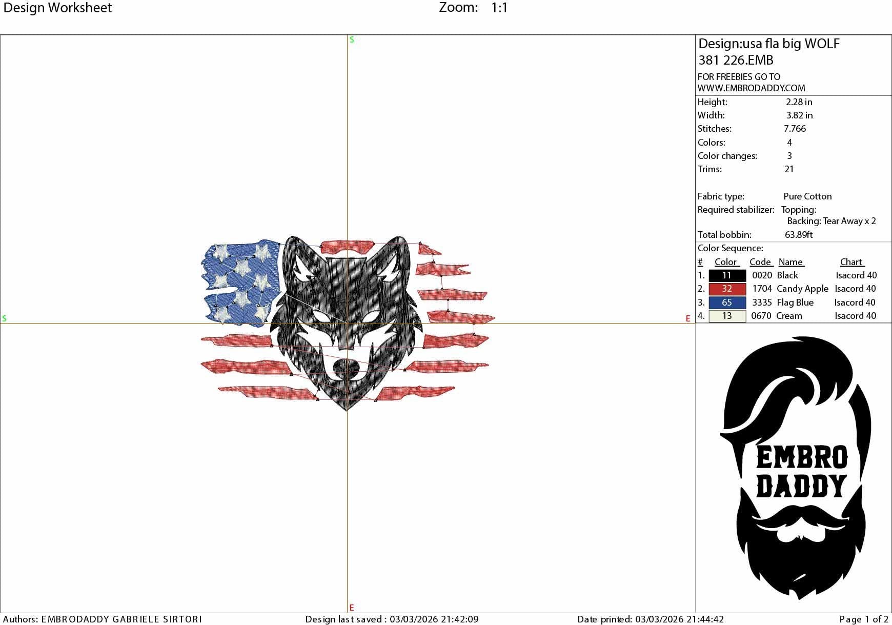 Machine Embroidery files, USA flag, wolf head, patriotic, PES, dst, xxx hus & more