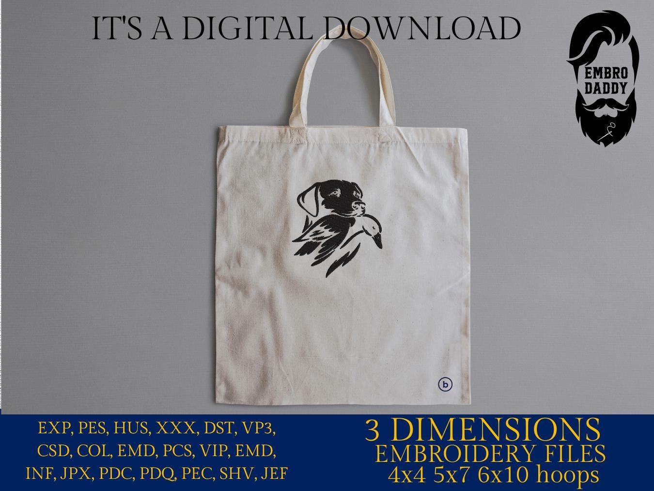 Machine Embroidery files, Duck Hunting, bloodhound, Hunting Season, PES, xxx, hus, dst & more