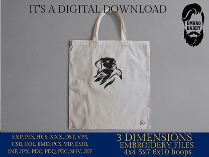 Machine Embroidery files, Duck Hunting, bloodhound, Hunting Season, PES, xxx, hus, dst & more