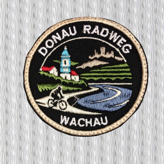 Danube Cycle Path Patch – Donau Radweg Wachau – Austria Cycling Patch – Bike Touring Patch – Danube River Bicycle Badge