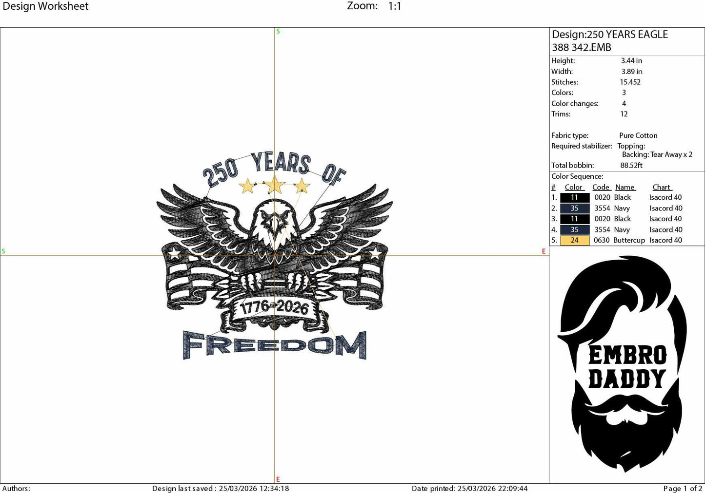 Machine Embroidery files, USA flag, freedom eagle, 1776 - 2026, 250th adniversary, PES, xxx, dst, hus & more