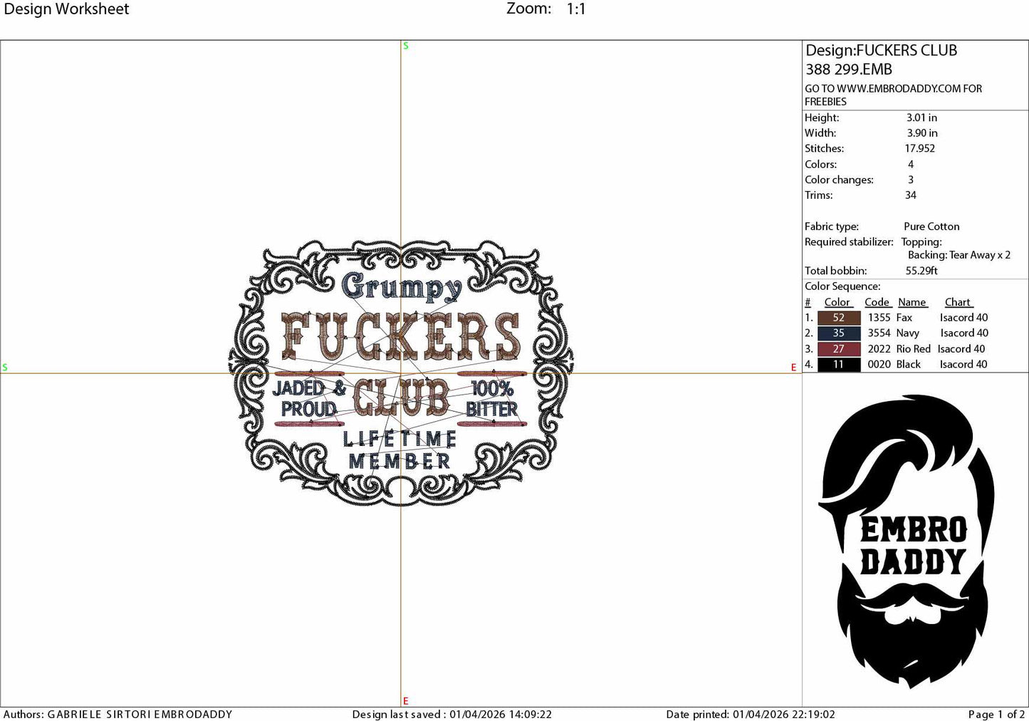 Machine Embroidery files, Grumpy Fuckers Club, Sarcastic, Adult, Humor, Snarky, Trendy funny, PES, xxx, hus & more