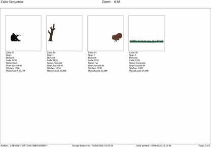 Machine Embroidery files, Turkey hunter, PES, DST, xxx, hus and more